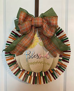 Clothes Pin Wreath