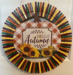 Clothes Pin Wreath