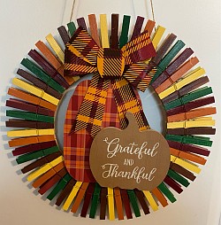 Clothes Pin Wreath