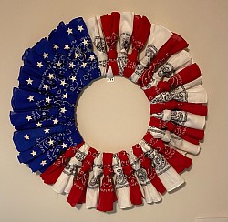 4th of July Bandanna Wreath