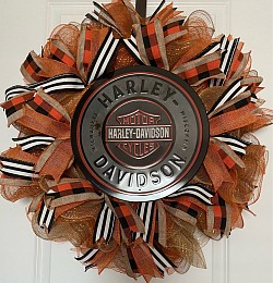 Motorcycle Wreath