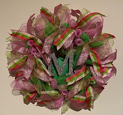 Mesh and Ribbon Wreath