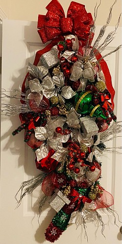 Christmas Swag Wreath $125.00 - SOLD