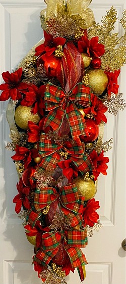 Christmas Swag Wreath $125.00 - SOLD