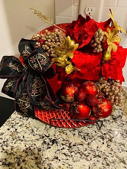 Christmas Charger Plate $35.00 SOLD