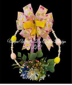 Easter Wreath with Florals $40.00 - SOLD