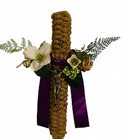 Rope Cross Wreath $45.00 - SOLD