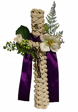 Rope Cross Wreath $45.00 - SOLD