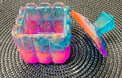 Pink and Green Storage Holder $15.00