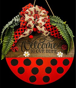 Bumblebee Wood Wreath $ 65.00
