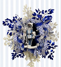 Blue Christmas Wreath - $225.00