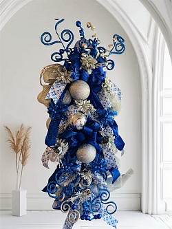 Blue Christmas Long Wreath - $175.00