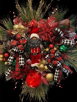 Santa Christmas Wreath -  $150.00